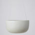 Angus & Celeste Glazed Earth Hanging Planter - Ash Grey